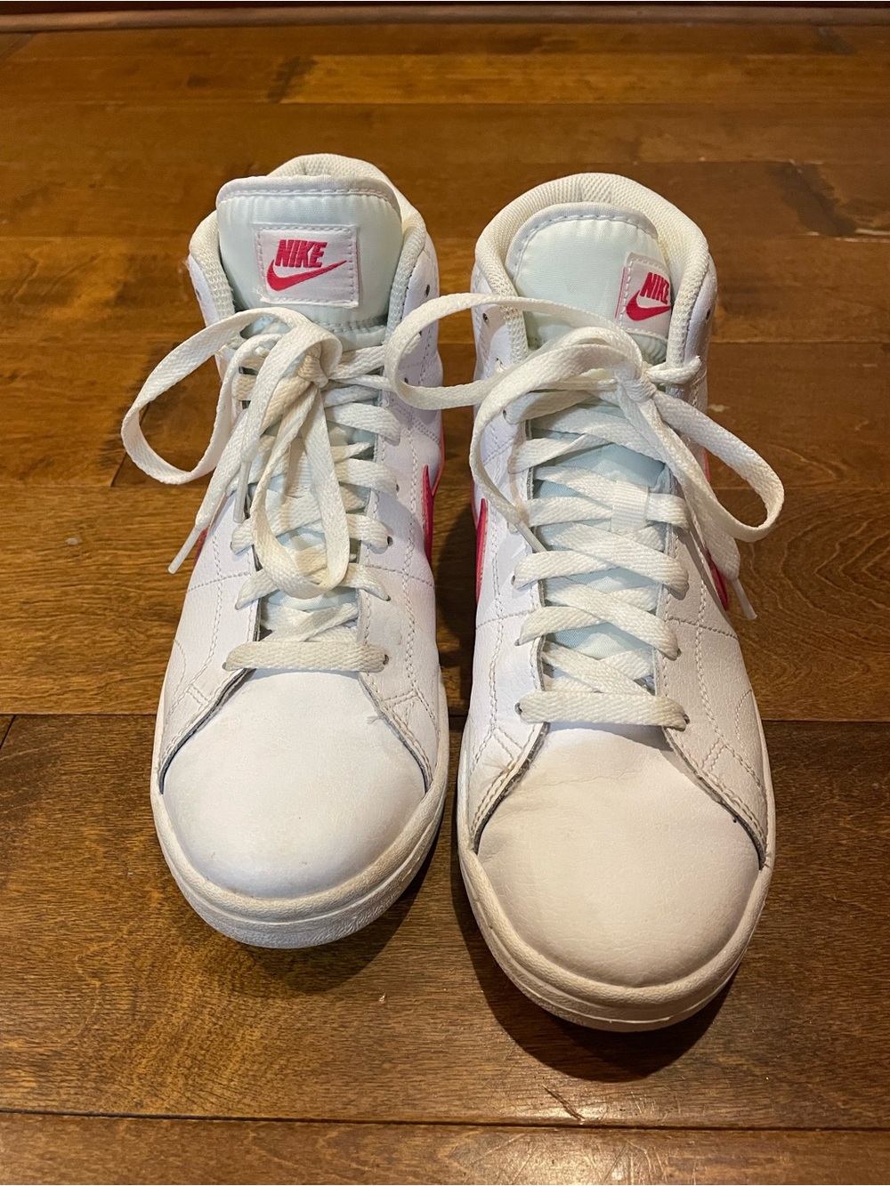 Nike Blazers Hot Pink &White High-Top Sneakers - Picture 2 of 6